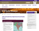 India and South Asia: From Area Studies to Ethnic Studies | High School Social Studies Course