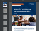 Responding to disengaged and disruptive behaviours: Classroom management practice