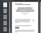 Improving the Accessibility of State-Mandated Assessments: Findings from a Focus Group of State Education Agency Representatives