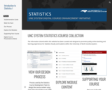 UNC System Introduction to Statistics Digital Course