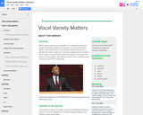 Vocal Variety Matters Seminar