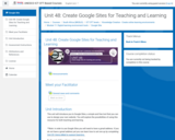 Course: Unit 48: Create Google Sites for Teaching and Learning