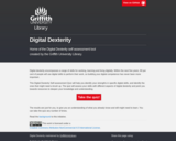 Digital Dexterity self assessment tool created by the Griffith University Library.