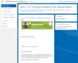 Course: Unit 31: ICT to Support Students with Special Needs