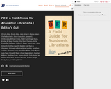 OER: A Field Guide for Academic Librarians (Editor's Cut)