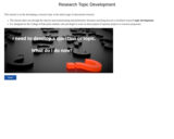 Development an educational research topic