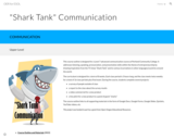 "Shark Tank" Communication