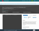 Open Developmental Science: An Overview and Annotated Reading List
