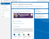 Course: Unit 47: Facebook Communities