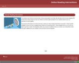 Online Reading Interventions