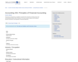 Accounting 255: Principles of Financial Accounting