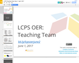 LCPS Teaching Team Day 2 - April 2017