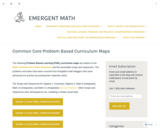 Common Core Problem Based Curriculum Maps – emergent math