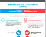 Overview of Synchronous and Asynchronous Learning