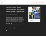 Communications in Law Enforcement and the Criminal Justice System
