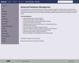 Advanced Database Management