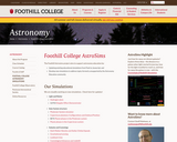 Foothill College AstroSims