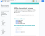 OER Tools: Documentation for Instructors