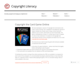 Copyright: the Card Game