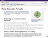 Using Accessible Formats