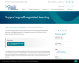 Supporting self-regulated learning