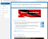 Course: Introduction to Organisation and Administration