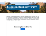 Calculating Species Diversity
