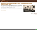 Collections of the Iowa Rural Schools Museum of Odebolt 1870-1950 - Children's Outdoor Chores