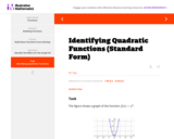 Identifying Quadratic Functions (Standard Form)