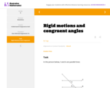 Rigid motions and congruent angles