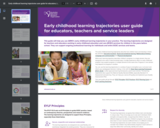 Early childhood learning trajectories user guide for educators, teachers and service leaders