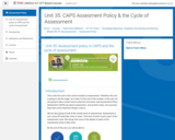 Course: Unit 35: CAPS Assesment Policy & the Cycle of Assessment