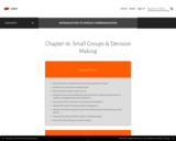 Small Groups & Decision Making – Introduction to Speech Communication