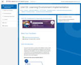 Course: Unit 53: Learning Environment Implementation