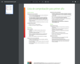 Lista de comprobación para primer año