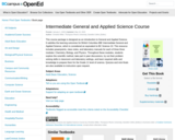 Intermediate General and Applied Science Course