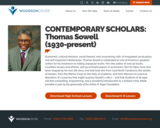 CONTEMPORARY SCHOLARS: Thomas Sowell  (1930-present)