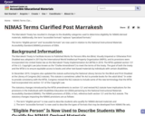 NIMAS Terms Clarified Post Marrakesh