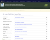 ODE SB 13 Tribal History/Shared History 4th Grade Lesson Plans