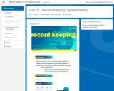 ICT Essentials for Teachers: Record Keeping (Spreadsheets)