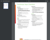 College & Career First Year Checklist