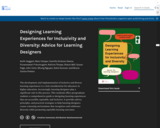 Designing Learning Experiences for Inclusivity and Diversity: Advice for Learning Designers