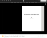 A Comprehensive Outline Of World History