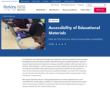 Accessibility of Educational Materials