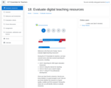 Evaluate digital teaching resources