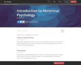Introduction to Abnormal Psychology