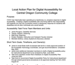 COCC Local Action Plan for Digital Accessibility