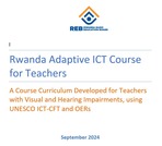 Rwanda Adaptive ICT Course for Teachers