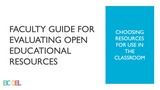 Evaluating Open Educational Resources Handout