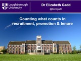 Counting what counts in recruitment, promotion and tenure
